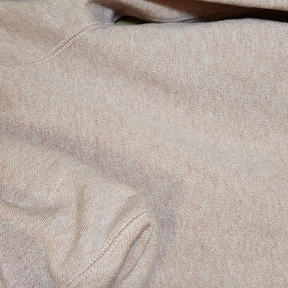New  Roots Light Pink Sparkle Hoodie with Zip - Picture 6 of 8